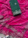 Jk 376 Soft Prism Lehriya Printed With Beads Work Saree
